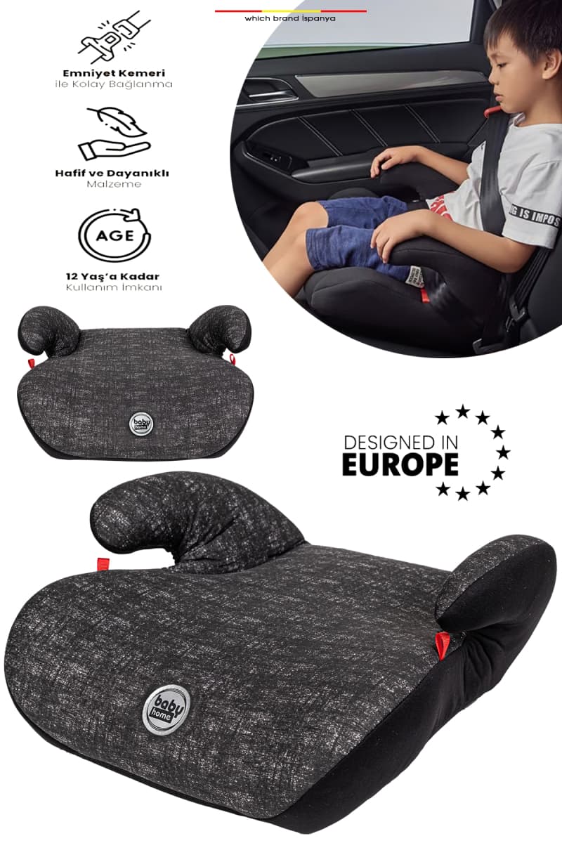 Baby Home 905 Gotime 15–36 kg Çocuk Yükseltici Siyah — görünüm 1